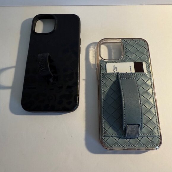 Blue Woven Walli Case and Black on Black Leopard Loopy Case for Iphone 13 - Picture 8 of 8